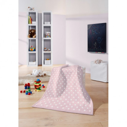 Плед Biederlack Lovely&Sweet Dots rose