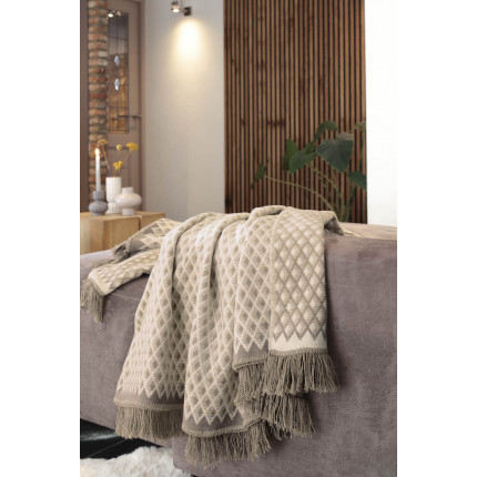 Плед Wohndecke Bright Day Mocca Плед Wohndecke Bright Day Mocca