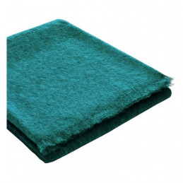 Mohair-Plaid petrol